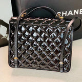 Zivas Charm Polished Finish Designer Handbag (Refined Practical Design) – Detail View