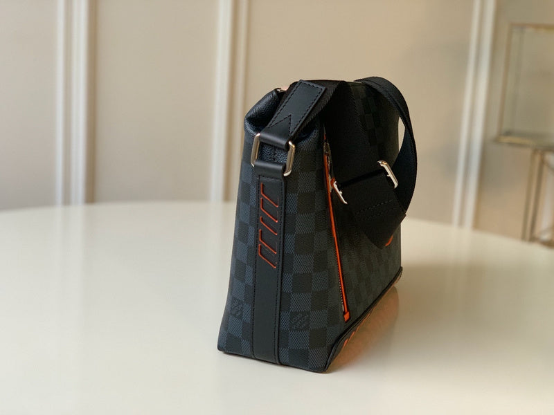 Back view of premium classic women's handbag – women's statement bag