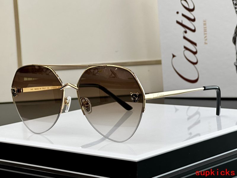 Angled view of Cartier unisex sunglasses