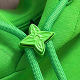 Front view of Louis Vuitton luxury clothing with logo-detail design