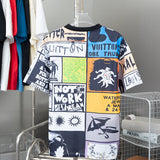 Side profile of Louis Vuitton cotton t-shirt with signature branding