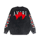 Close-up of Amiri hoodie craftsmanship