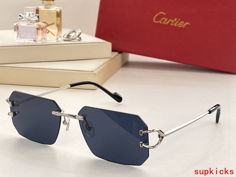 Angled view of Cartier unisex sunglasses