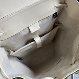 Side profile of modern chic women's handbag – women's statement bag