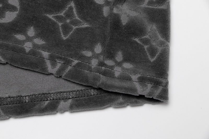 Side profile of Louis Vuitton cotton t-shirt with label-forward styling