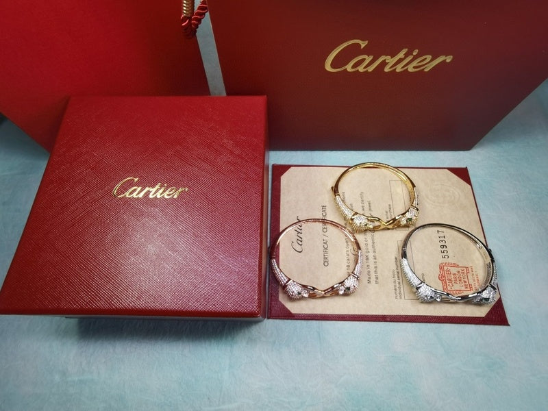 Close-up detail view of Cartier unisex jewelry piece