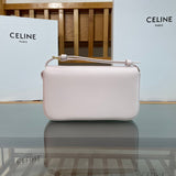 Side profile of classic signature women's handbag – women's designer-style accessory