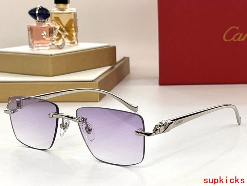Full view of Cartier unisex sunglasses