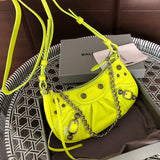 Side profile of classic everyday-luxe women's handbag – women's luxury handbag