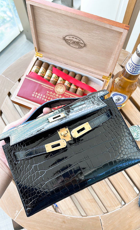 Interior view of polished premium bag