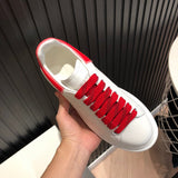 Alexander McQueen stone beige luxury sneakers view 4 classic court silhouette
