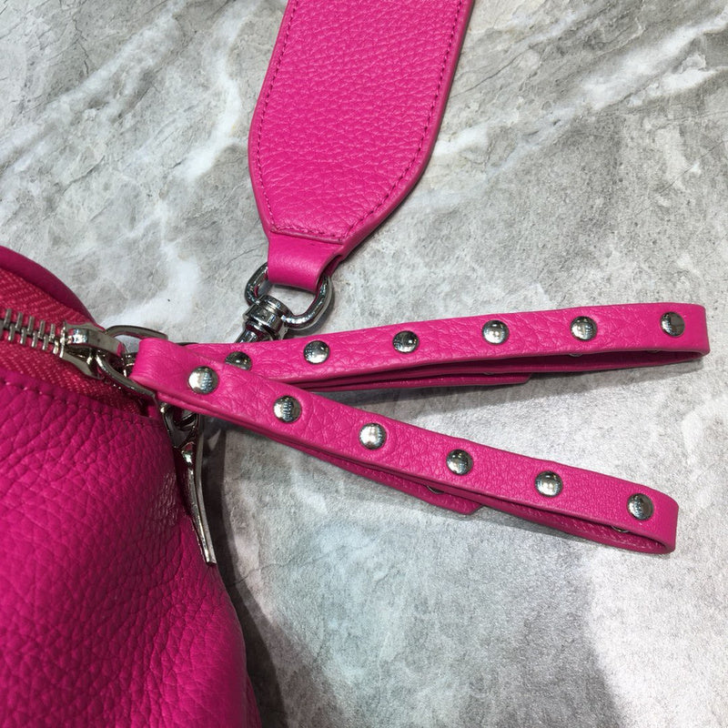 Bold Faux Leather Handbag - Statement Silhouette | Women's Fashion Handbag #749 - hardware and detail close-up (image 5) of designer-inspired handbag