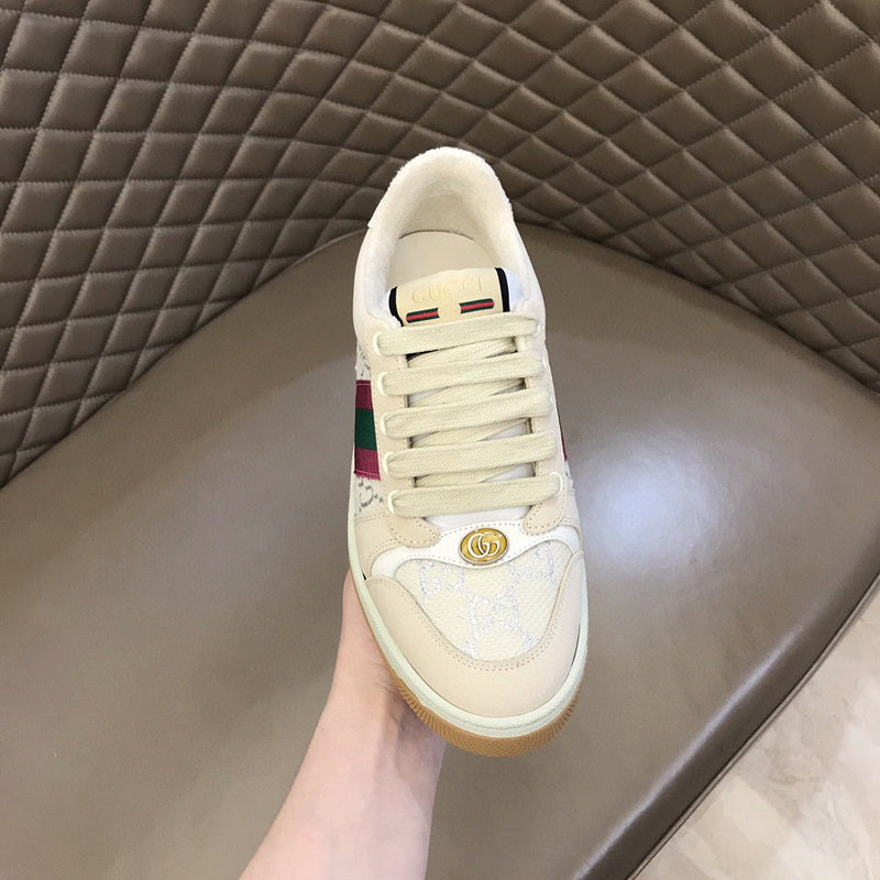 Gucci bold contrast luxury sneakers view 4 minimalist modern build