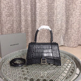 Close-up detail of refined signature women's handbag – women's designer-style accessory