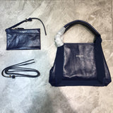 Structured Faux Leather Handbag - Premium Craftsmanship Detailing | Women's Statement Accessory #776 - front view (image 1) of designer-inspired handbag