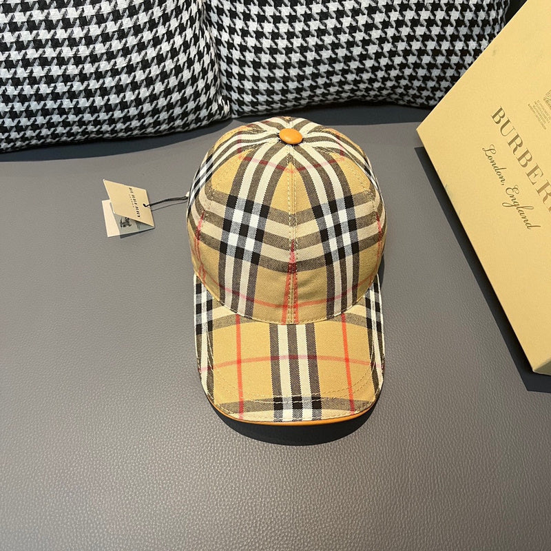 Front view of Burberry unisex cap