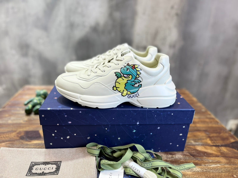 Gucci bold contrast luxury sneakers view 9 signature lace-up style