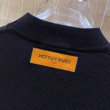 Front view of Louis Vuitton luxury clothing with streetwear-inspired cut