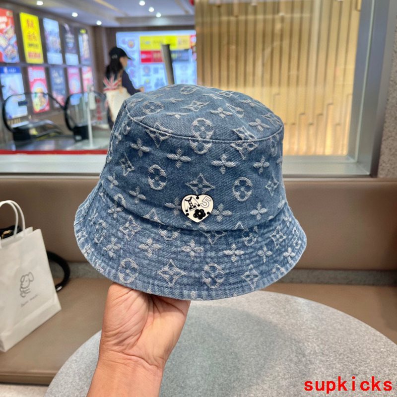 Close-up detail view of Louis Vuitton unisex cap
