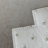 Close-up detail of structured bag design