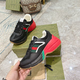 Gucci two-tone luxury sneakers view 5 minimalist modern build