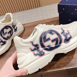 Gucci sneakers detailed view showing premium designer craftsmanship