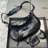 Modern Premium PU Leather Handbag - Statement Silhouette | Women's Luxury Handbag #364 - close-up detail shot (image 3) of designer-inspired handbag