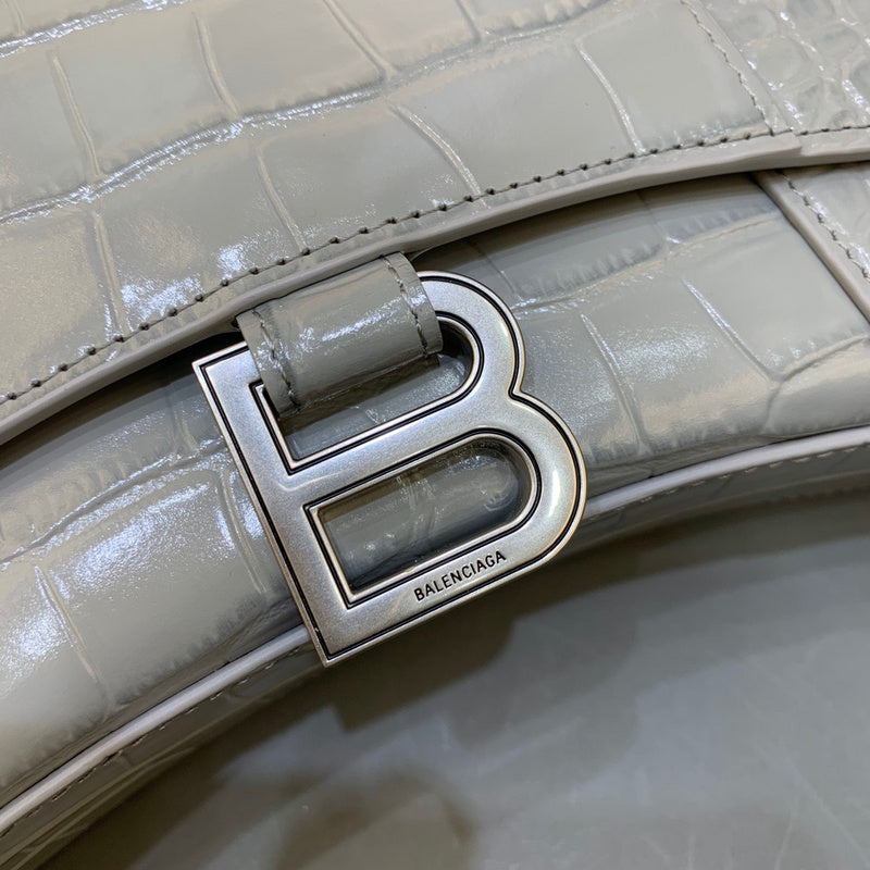 Classic Vegan Leather Handbag - Signature Hardware Accents | Women's Fashion Handbag #468 - hardware and detail close-up (image 5) of designer-inspired handbag