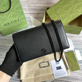 Front view of refined chic women's handbag – women's statement bag