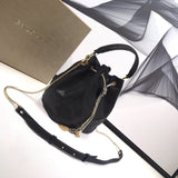 Sophisticated Vegan Leather Handbag - Smooth Faux-Leather Exterior | Women's Fashion Handbag #1771 - side angle view (image 2) of designer-inspired handbag