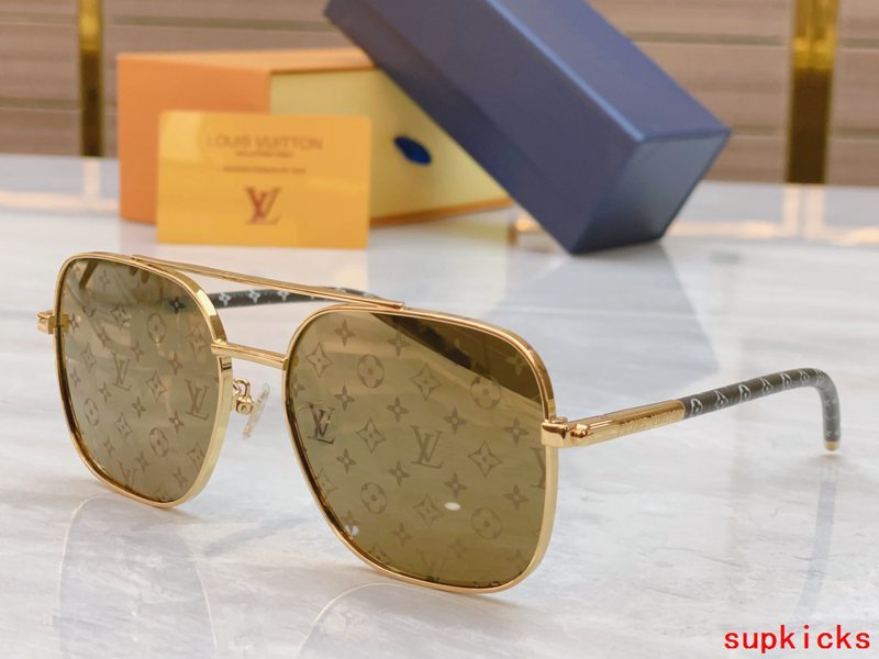 Angled view of Louis Vuitton unisex sunglasses