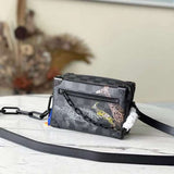 Front view of chic signature women's handbag – women's luxury handbag