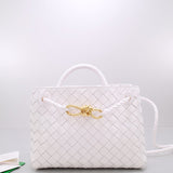 Statement Premium PU Leather Handbag - Smooth Faux-Leather Exterior | Women's Everyday Carry Handbag #1561 - front view (image 1) of designer-inspired handbag