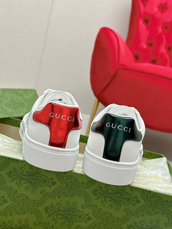 Gucci two-tone luxury sneakers view 9 minimalist modern build