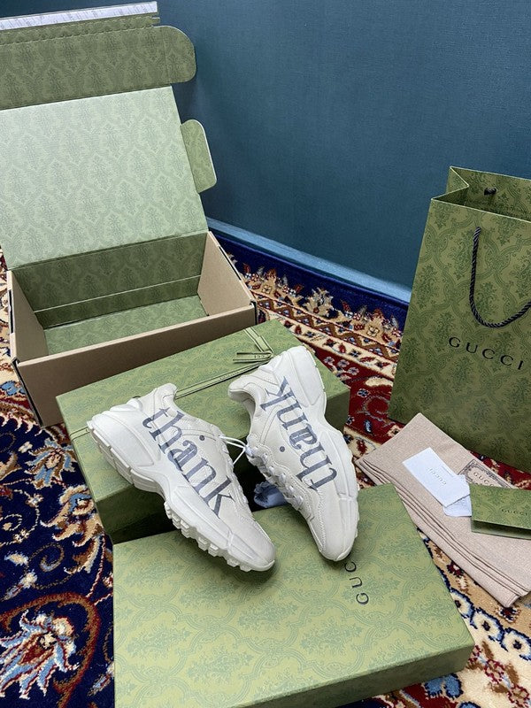 Gucci stone beige luxury sneakers view 4 classic court silhouette