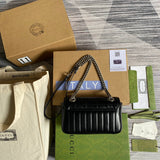 Front view of classic modern women's handbag – women's designer-style accessory
