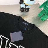 Side profile of Louis Vuitton cotton t-shirt with monogram-inspired silhouette