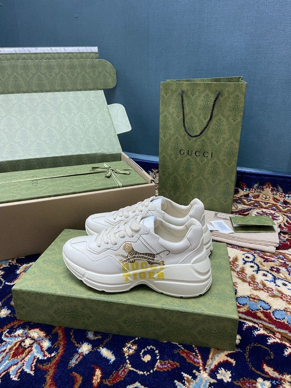 Gucci clean off-white luxury sneakers view 7 premium leather build