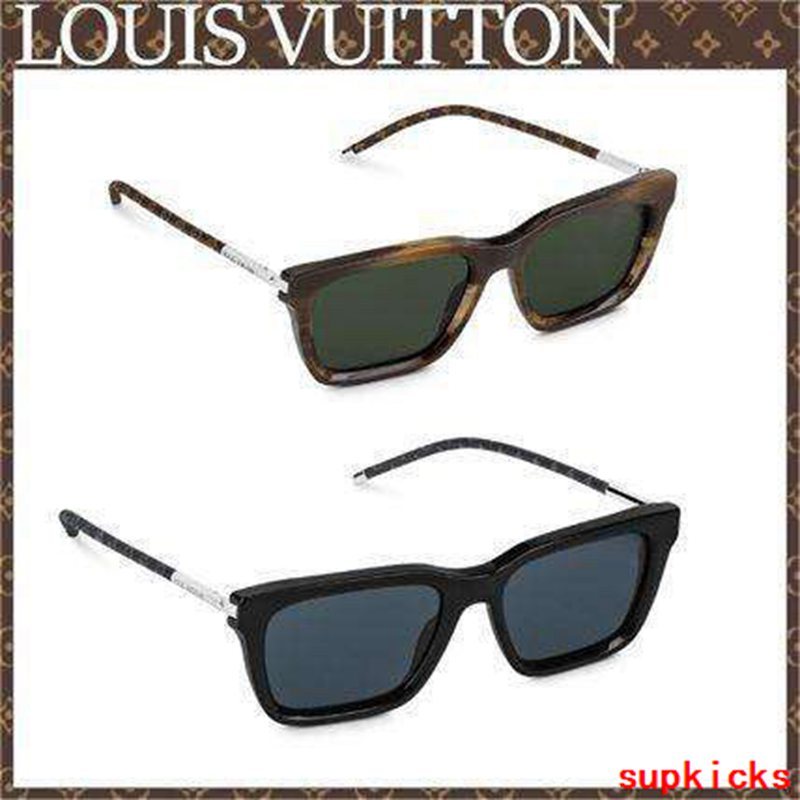 Angled view of Louis Vuitton unisex sunglasses