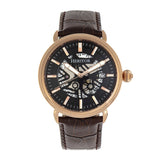 Close-up detail view of Heritor Automatic Mattias unisex watch