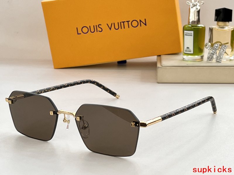 Angled view of Louis Vuitton unisex sunglasses