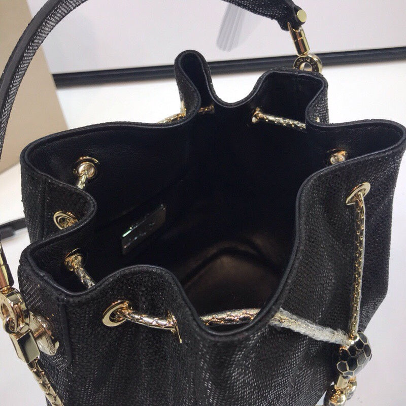 Sophisticated Vegan Leather Handbag - Smooth Faux-Leather Exterior | Women's Fashion Handbag #1771 - texture close-up (image 9) of designer-inspired handbag