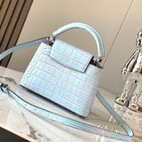  Statement satchel carried on shoulder