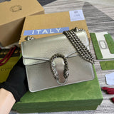 Front view of statement sleek women's handbag – women's designer-style accessory