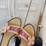 Louis Vuitton Beige Bow-Detail Flats - Studio Shot