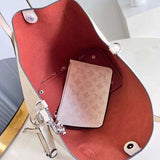 Top view of chic premium women's handbag – women's premium purse