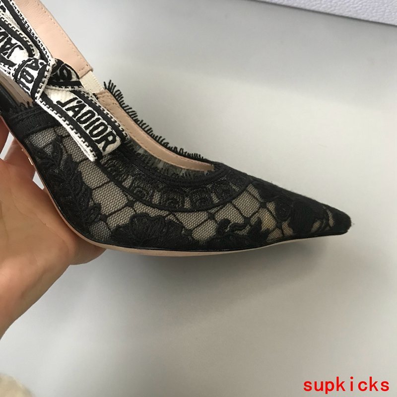 Dior Burgundy Platform Heels - Side Profile View