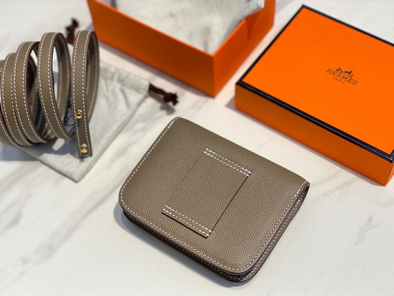 Sleek bag shown from front angle
