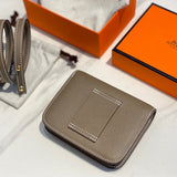 Sleek bag shown from front angle