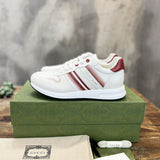 Gucci soft grey luxury sneakers view 10 padded collar comfort